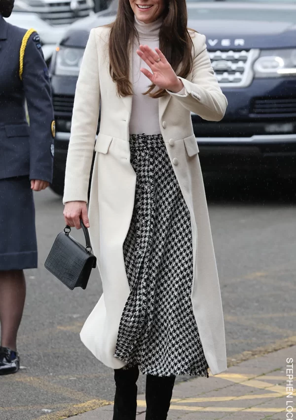 Kate Middleton wears Ivory Coat  @ South Wales  Visit  Ahead of a Special Feast Day for the Country