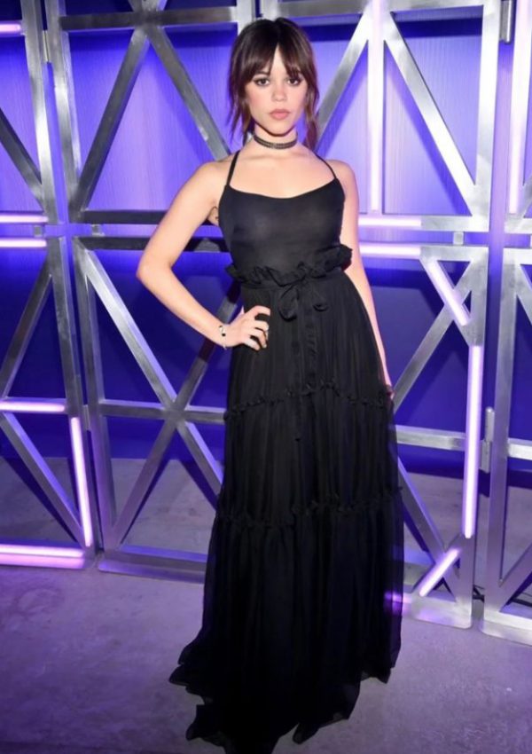 Jenna Ortega wore Black Dior Dress @ Gris Dior VIP Party  2023