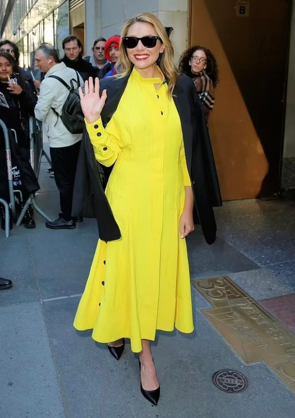 Elizabeth Olsen wore  Proenza Shouler Dress @ The Today Show April 19, 2023