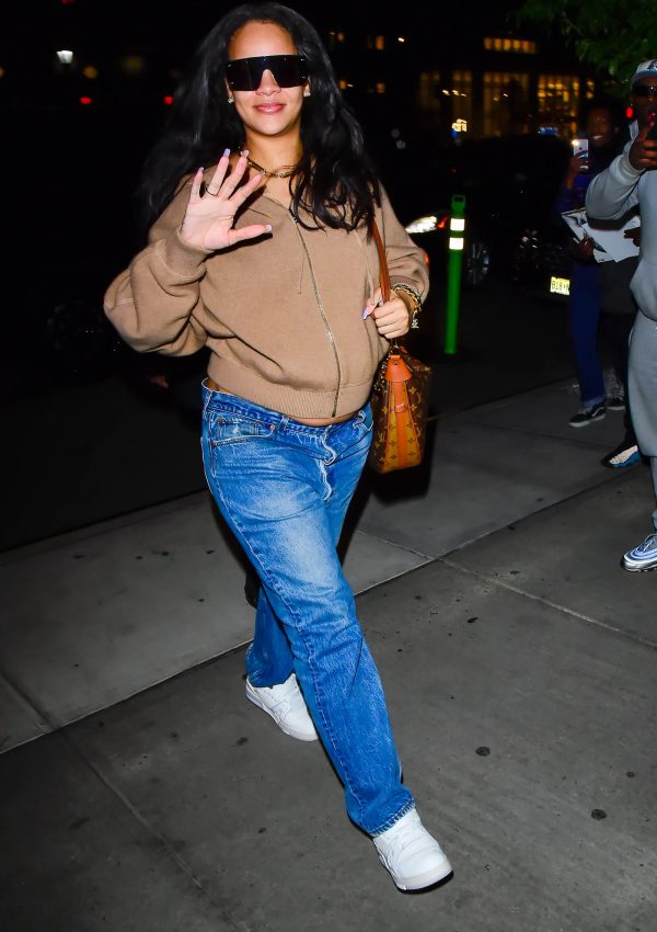 Rihanna  wore Prada Hoodie @ New York April 25, 2023