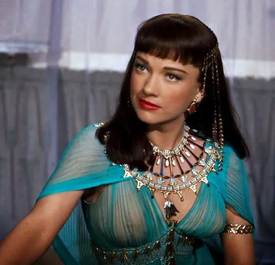 Anne Baxter Sheer Outfit as Nefretiri For The Ten Commandments Movie