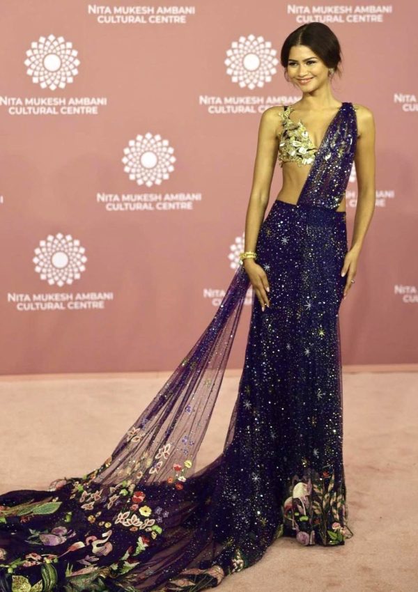 Zendaya  wore Rahul Mishra Couture  @ NMACC Gala  2023 in Mumbai