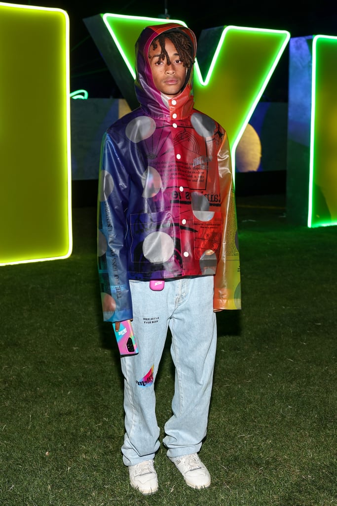 Jaden Smith wearing MSFTSrep Nylon House during Coachella 2023
