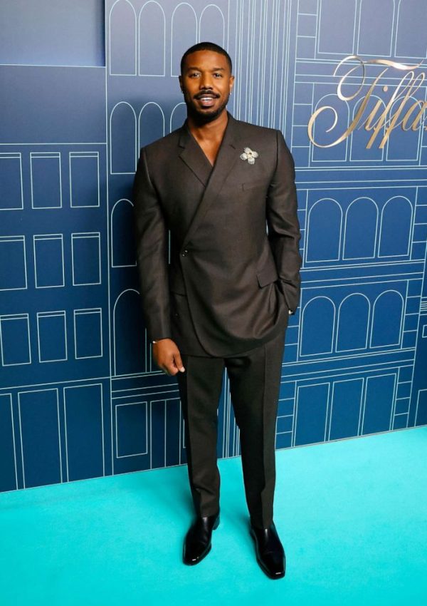 Michael B. Jordan  wore Dior Suit @  Tiffany & Co Reopening