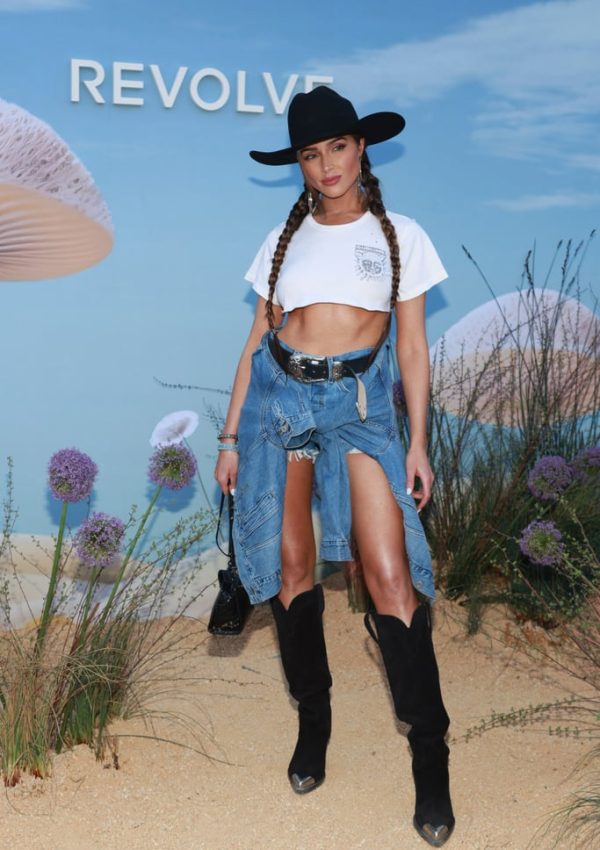 Olivia Culpo wore Dundas  For Revolve  @ 2023 Revolve Festival during Coachella