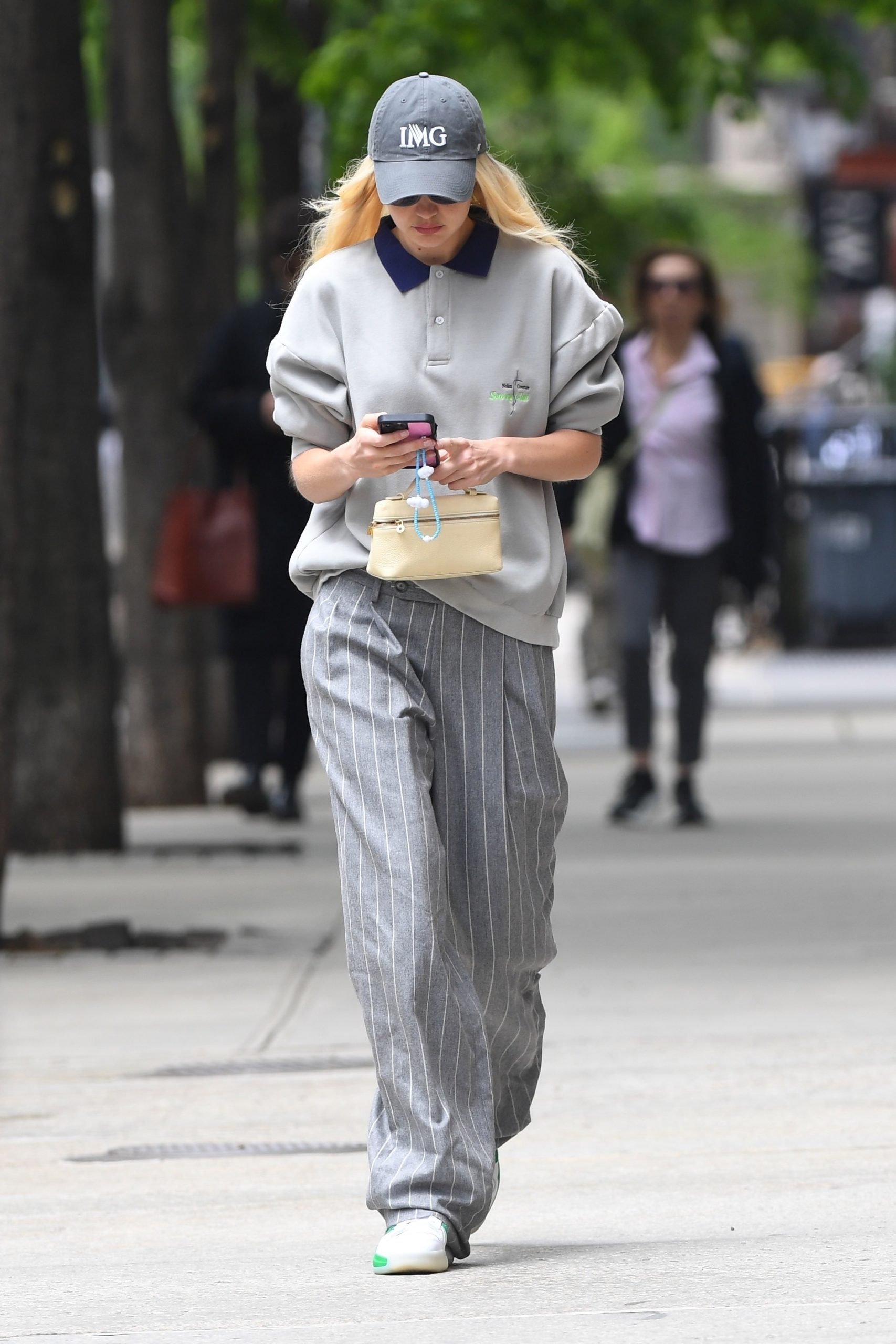 Gigi Hadid wears Boss Pants out and in NYC on May 5, 2023