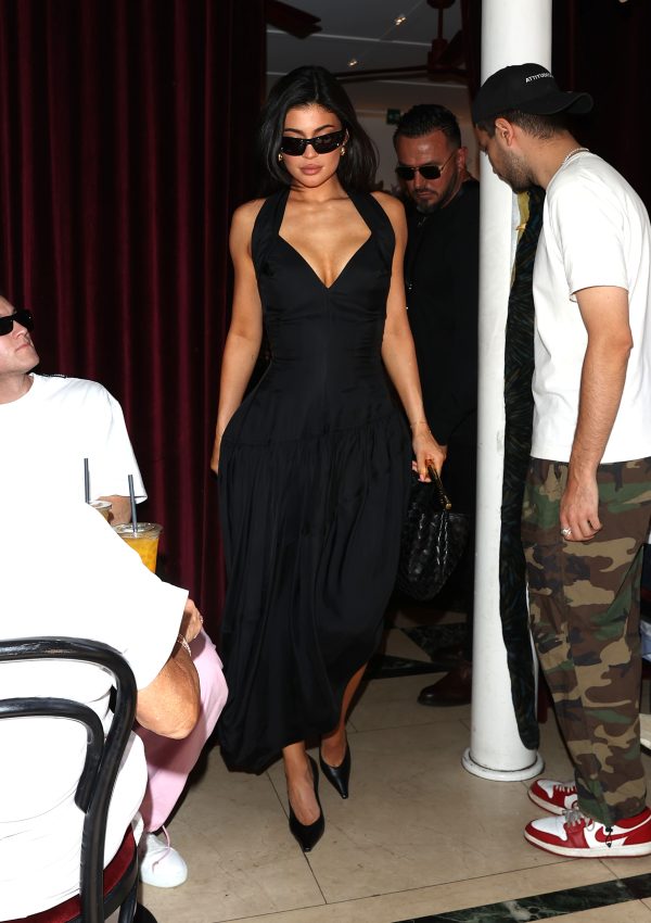 Kylie Jenner wears  Bottega Veneta Out In Paris March 27, 2023