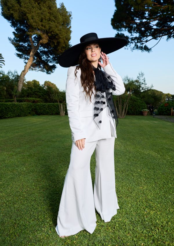 Ashley Graham wore custom  Nina Ricci suit @ 2023 amfAR Gala Cannes