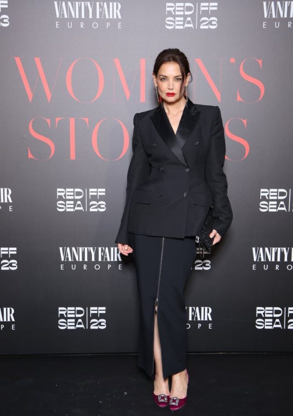 Katie Holmes In black blazer @ Women’s Stories Gala  Cannes 2023