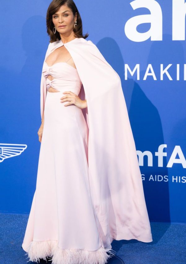 Helena Christensen wore  Dior Haute Couture dress @ amfAR Cannes Gala 2023