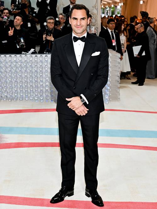 Roger Federer wore Dior suit  @  Met Gala 2023