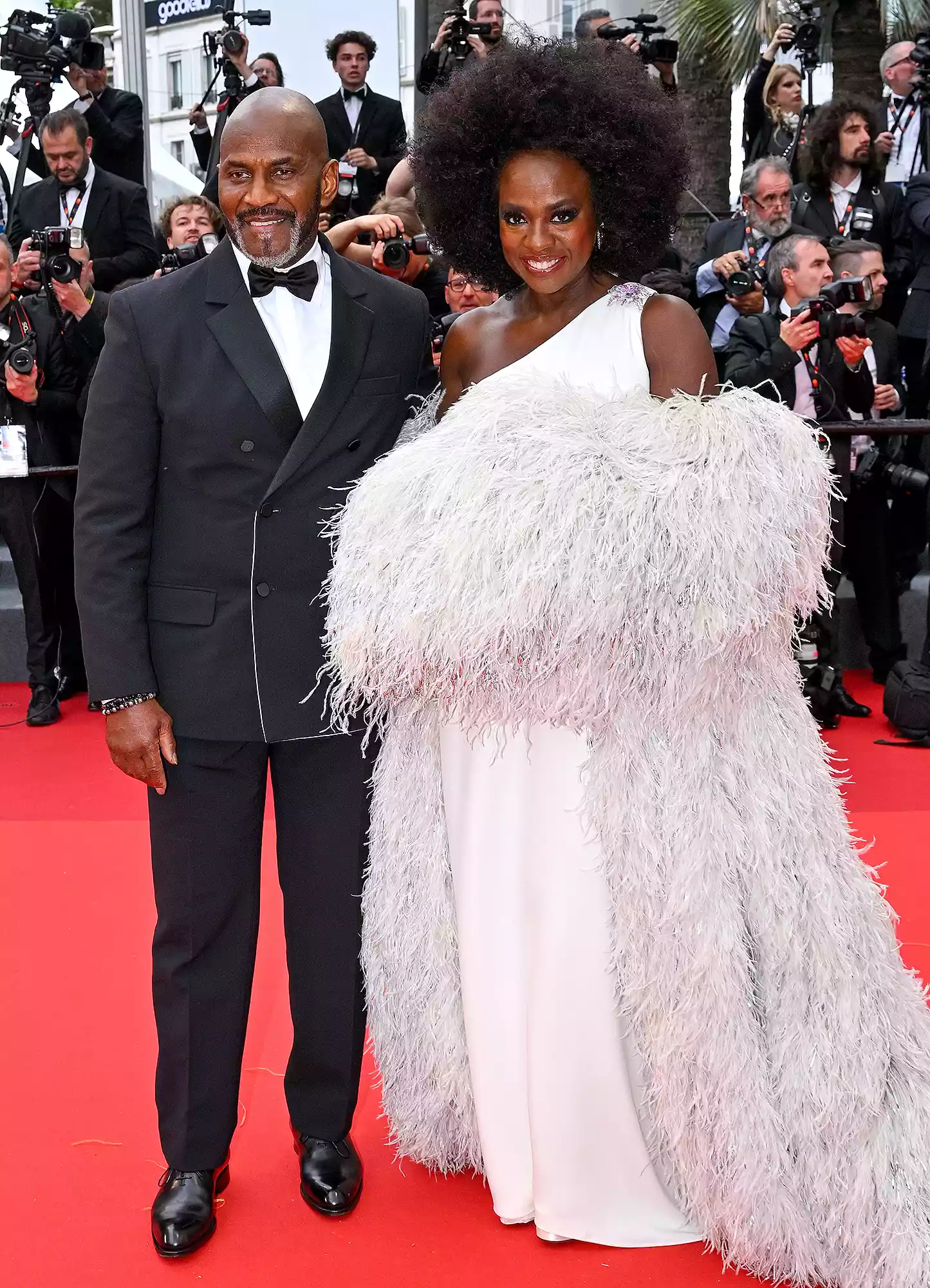 Viola Davis in white Valentino Couture @ “Monster” Screening in Cannes