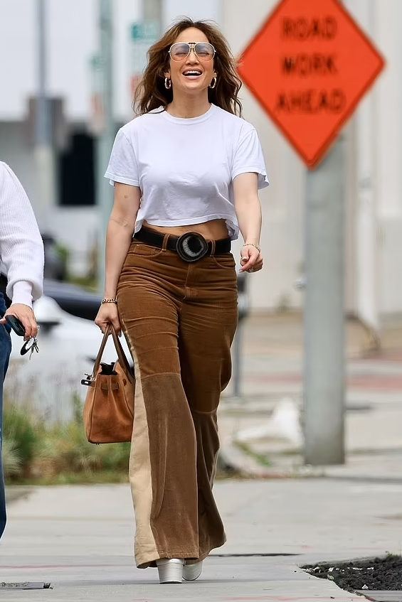 Jennifer Lopez wore  Chloe Flared Trousers  @ Los Angeles June 7, 2023
