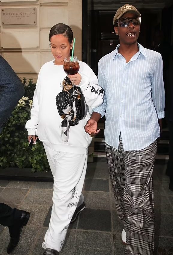 Rihanna  In Puma Sneakers out in Paris June 21, 2023
