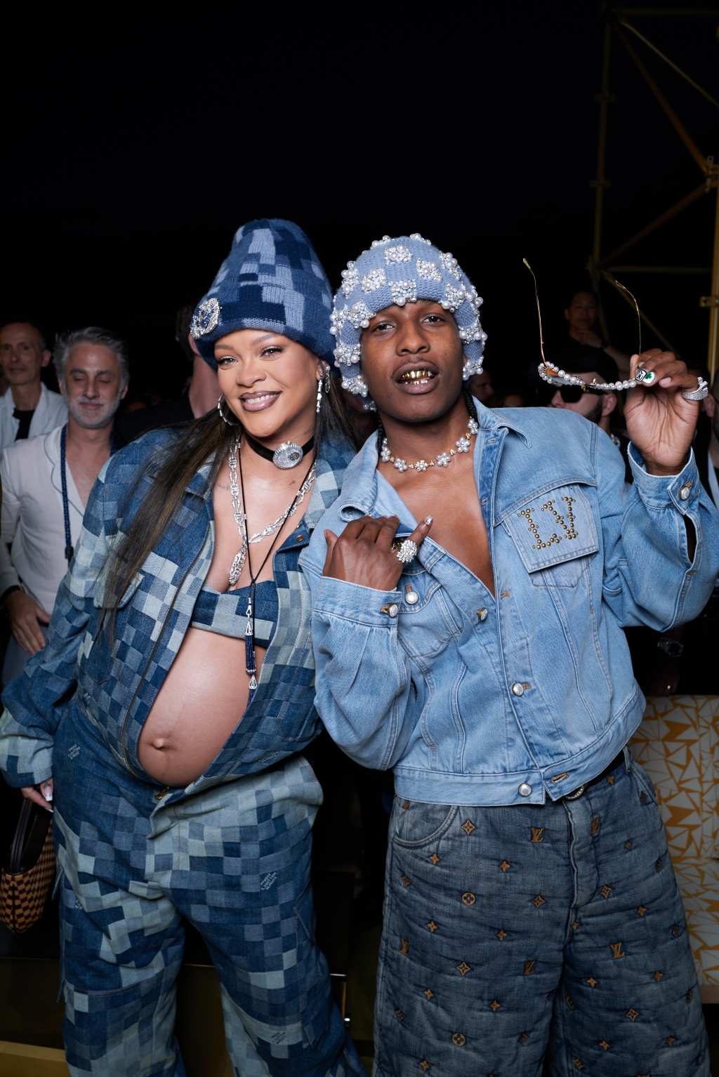 Zendaya , Beyonce ,Jay Z, Rihanna ,Asap, Kim Kardashian , Jared Leto  Supports Pharrell' @ Louis Vuitton Spring 2024 Mens Show