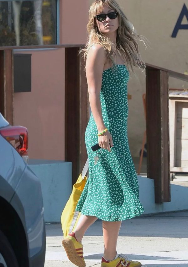 Olivia Wilde In  Reformation  Dress  @ Los Angeles July 1, 2023
