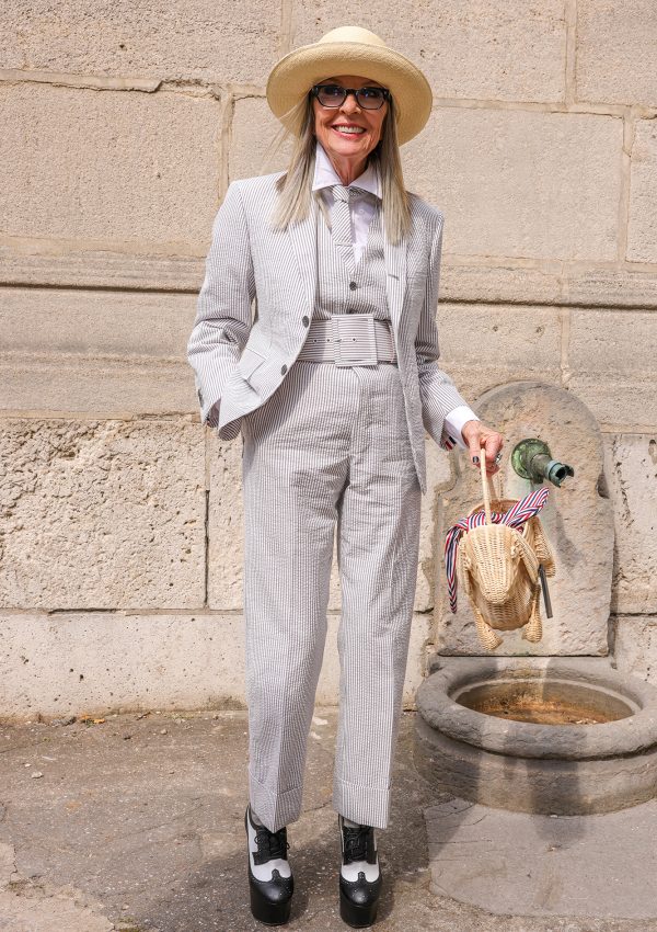 Diane Keaton Frontrow @ Thom Browne Paris Haute Couture Fall/Winter 2023