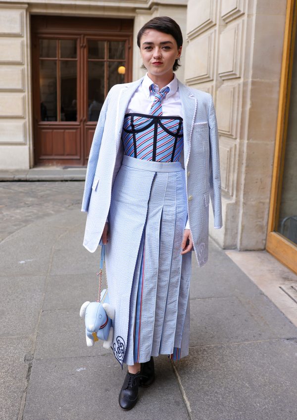 Maisie Williams Frontrow @ Thom Browne  Paris Haute Couture  Fall/Winter 2023