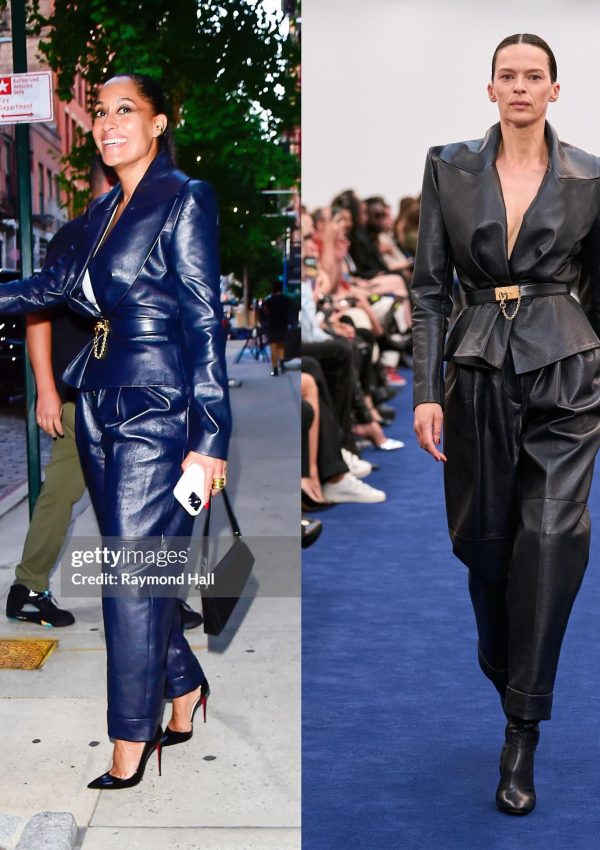 TRACEE ELLIS ROSS wears  ALEXANDRE VAUTHIER out in New York  Sept.2023