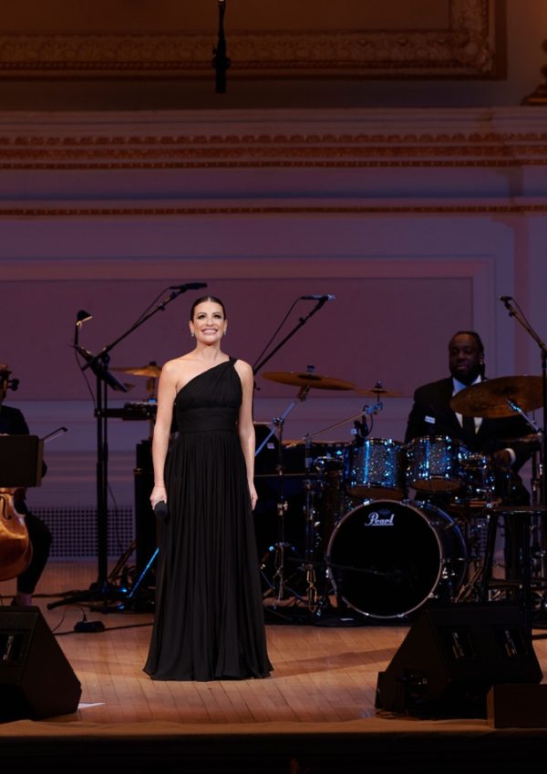 Lea Michele wore  Michael Kors Collection to perform at Carnegie Hall