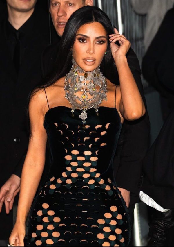 Kim Kardashian wears Anabela Chan jewels @ Mason Margiela Haute Couture Spring/Summer 2024 show