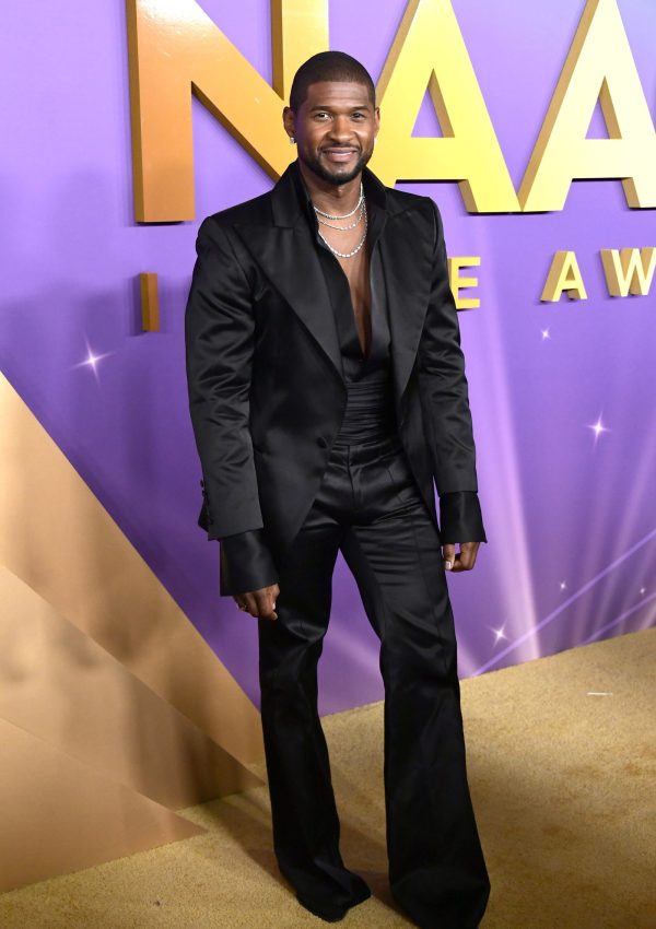Usher in LaQuan Smith @  Naacp Image Awards 2024