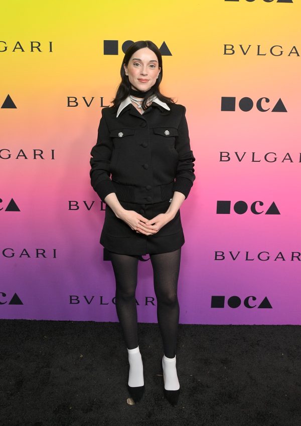 St. Vincent wore  PRADA   @ performing at the MOCA Gala in Los Angeles