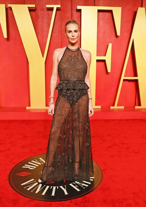 Charlize Theron wore Dior @ Vanity Fair Oscar Party 2024