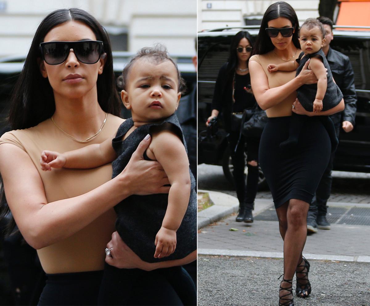 Kim and baby North West